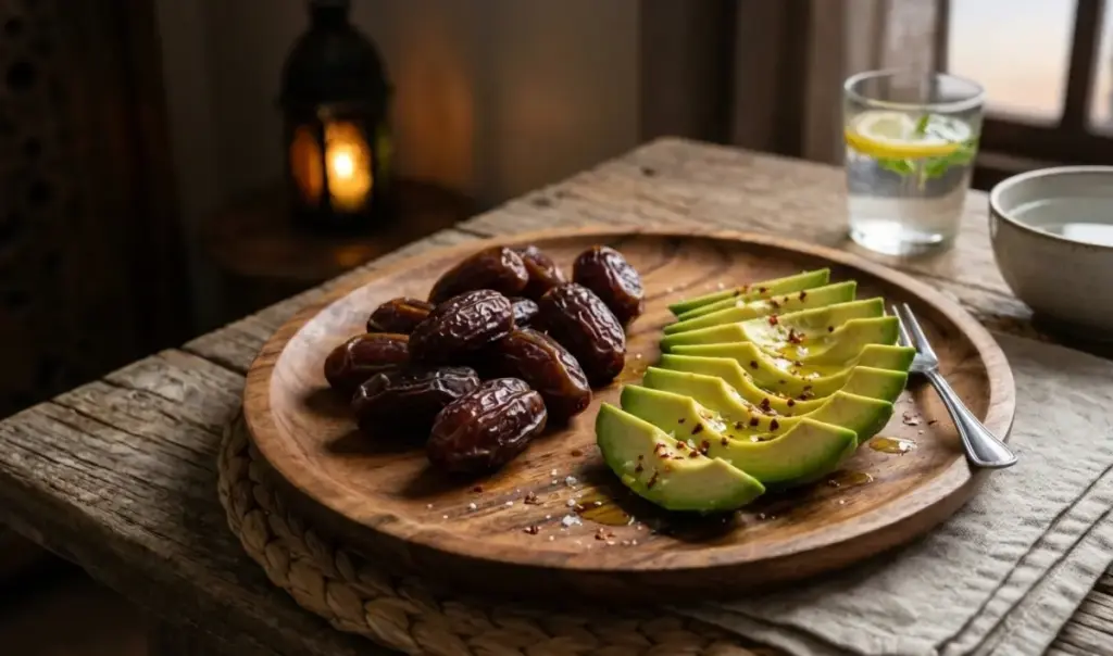 Strategi Quick-Slow Release, Rahasia Duet Kurma-Alpukat agar Tubuh Tetap Khusyuk saat Puasa Ramadan 2026 Kombinasi-Kurma-Alpukat-agar-Puasa-Ramadan-Khusyuk