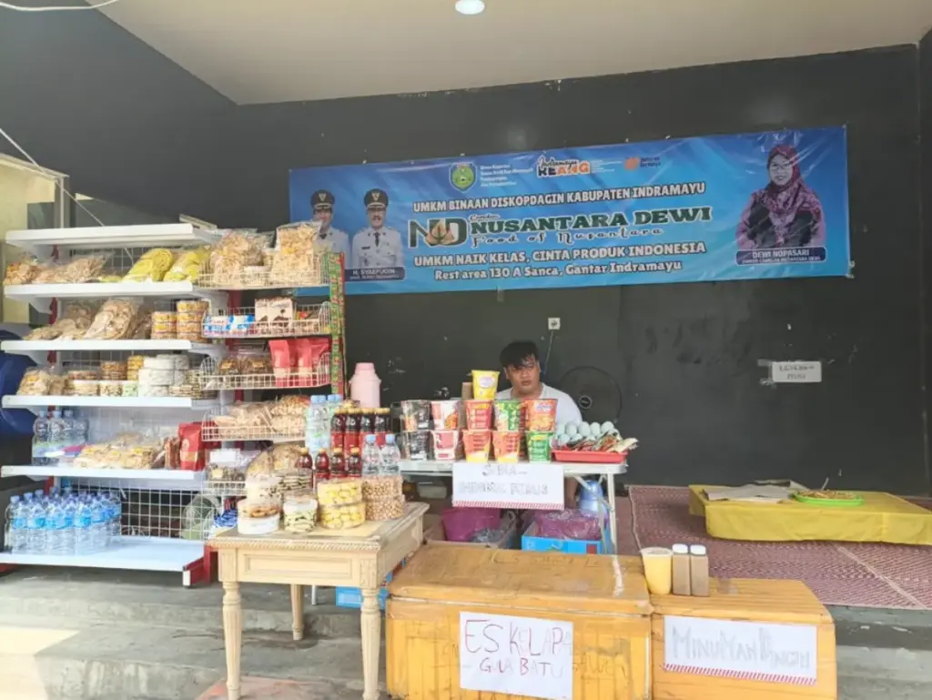 Tembus Pasar Nasional, Produk UMKM Indramayu 'Kuasai' Rest Area KM 130 Tol Cipali UMKM-Indramayu