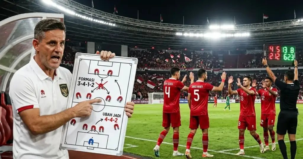 Revolusi Taktik John Herdman: Indonesia Tinggalkan 3 Bek, Formasi 4-4-2 Jadi Senjata Pemusnah Baru! Timnas-Indonesia