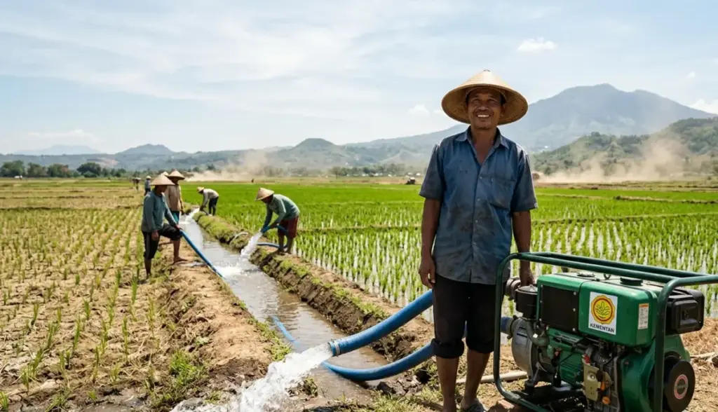 Petani-dan-Pompa-Air-Kementan