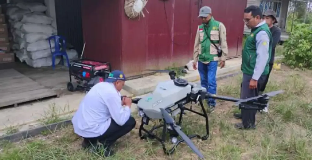 Petani Kapuas Tinggalkan Cangkul, Kini Kendalikan Drone: Revolusi Cetak Sawah Rakyat 2026 Pangan-Brigade-Pangan-Kapuas