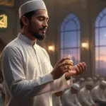 Ilustrasi-Penggunaan-Parfum-saat-Shalat