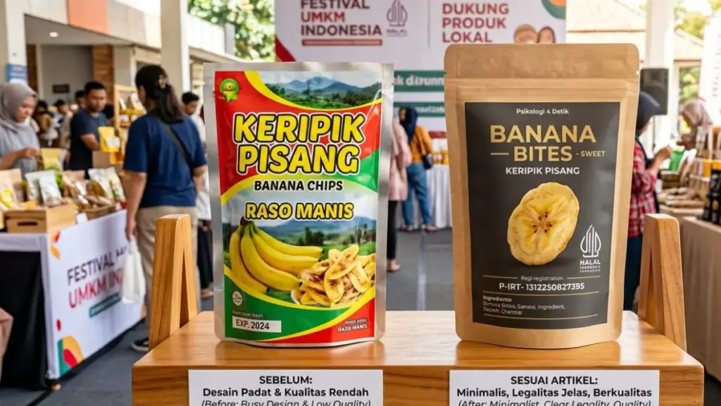 Psikologi 4 Detik, Mengapa Kemasan ‘Asal-Asalan’ Menjadi Pembunuh Senyap Produk UMKM? Kemasan-Produk-UMKM