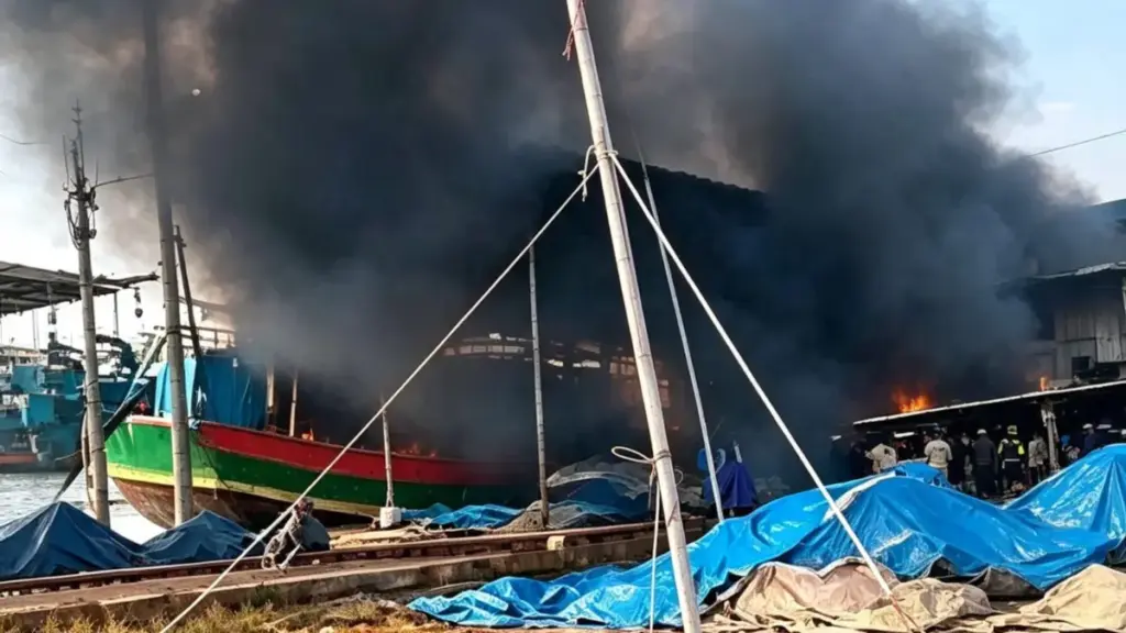 Kebakaran-Kapal-Pelabuhan-Karangsong