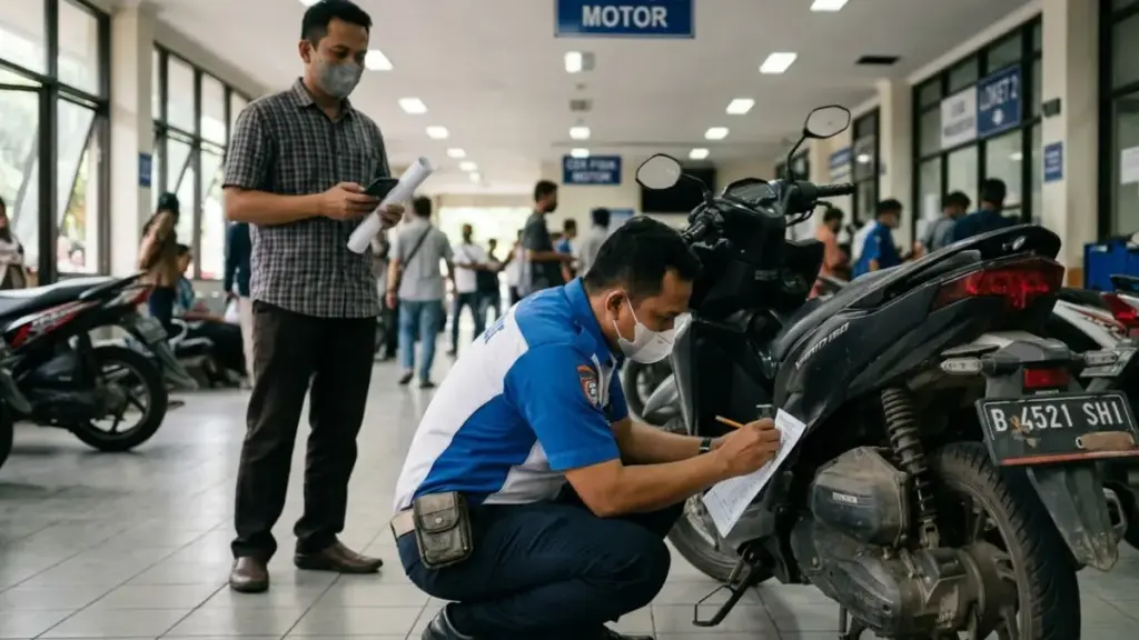 Gratis atau Bayar? Ini Aturan Biaya Cek Fisik dan Syarat Perpanjang STNK 5 Tahunan di Samsat Cek-Fisik-Gesek-Nomor-Rangka-Mesin