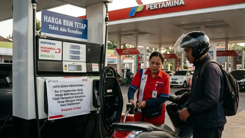 Isu Harga BBM Naik Per 21 September Dipastikan Hoaks, Pertamina Buka Suara! Ilustrasi-BBM