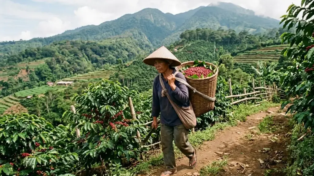 Lepas dari Tengkulak, Kopi Java Buana Cermai Siap Masuk Pasar Ekspor lewat Indikasi Geografis Ilustrasi-petani-kopi