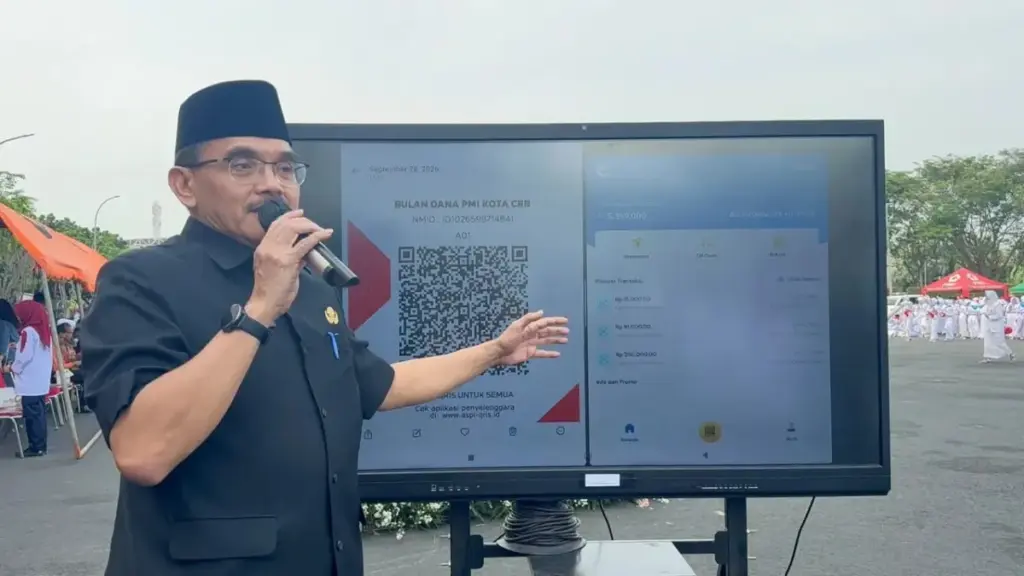 Atasi Kekeringan Argasunya, PMI Cirebon Buka Bulan Dana QRIS Nontunai