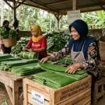Lahan Basah Emas Hijau, Rahasia Daun Pisang Lokal Laris Manis di Jepang hingga Amerika